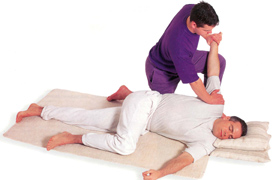 Thai traditional massage session