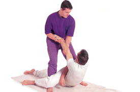 Thai traditional massage of back